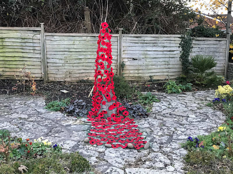 St Augustines Locking Remembrance poppies